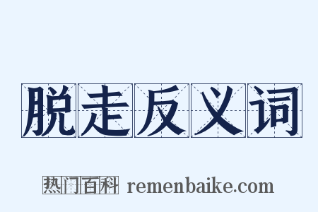 脱走反义词是什么意思的图片
